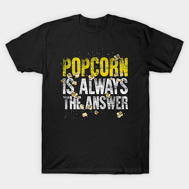 Cinema Retro Snack Popcorn T-Shirt by ShirtsShirtsndmoreShirts